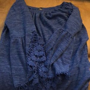 Navy Heathered tunic